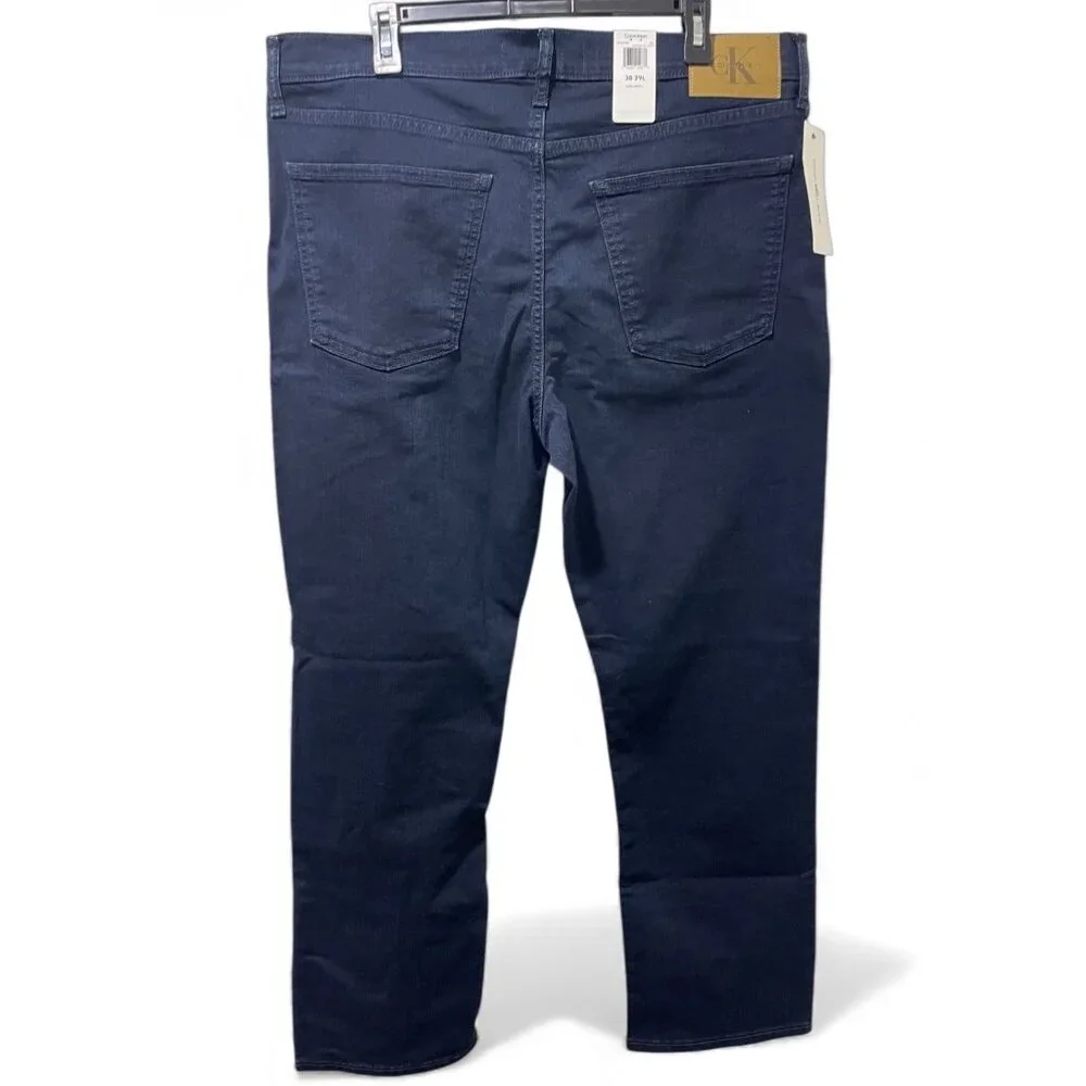 Calvin Klein NWT Men's Classic 5-Pocket Stretch Straight Fit W38xL29 Denim Jean - Picture 5 of 16